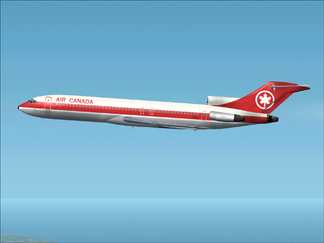 This Is A Textures Repaint Of Ffx/Sga Boeing 727 In The Colour Of Air Canada