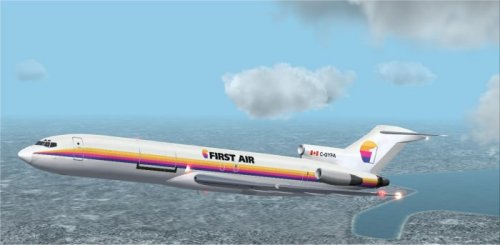 First Air 727-200F Cargo Super Detailed 32Bit Textures Repaint Of The Fantastic New 727 Mo