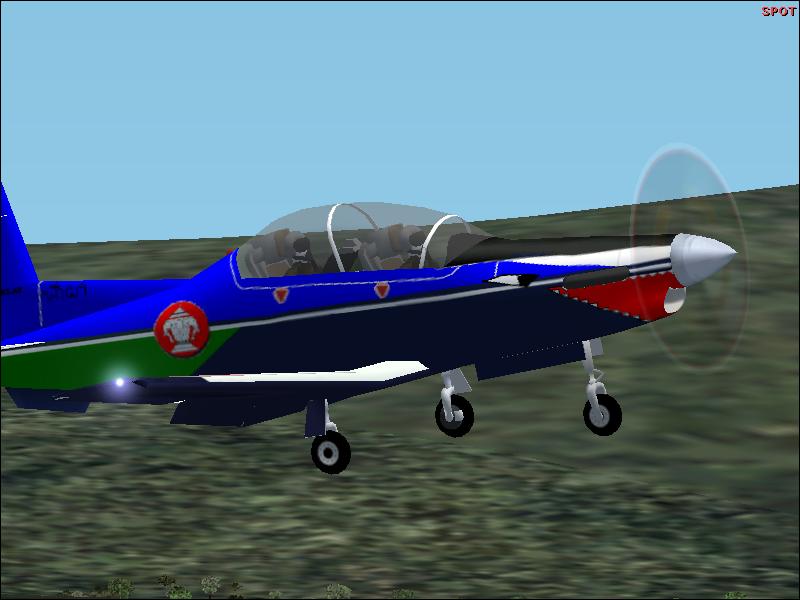 Repaint Of The Texan Ii In The Fictional Paint Sceme Of The Royal Lao Air Force Fictional