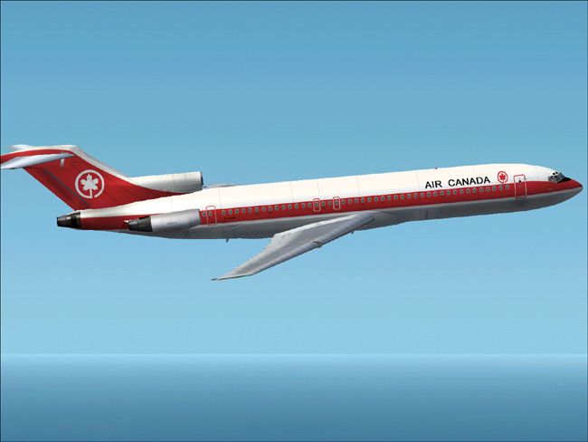 This Is A Textures Repaint Of Ffx/Sga Boeing 727 In The Colour Of Air Canada Old Colours