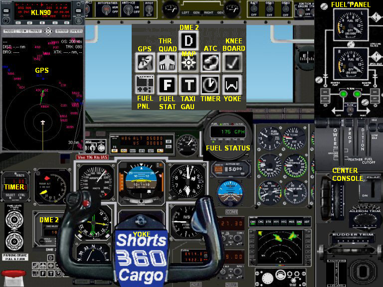 Fs2002 Std / Pro Shorts Sd3-60-300 Twin Turboprop Full Panel Package — 1