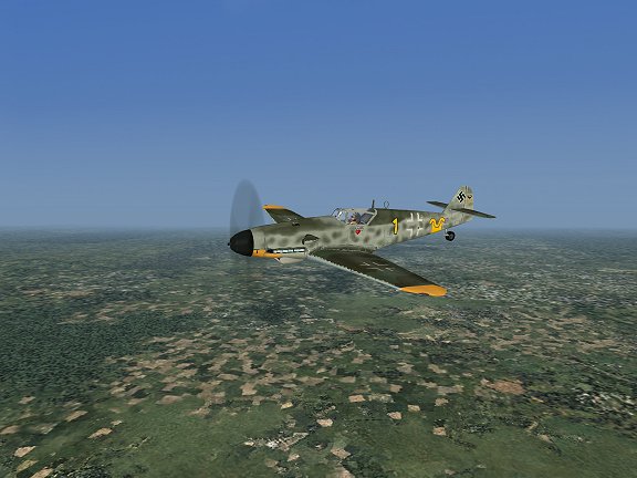 This Bf109G_10 Is Repainted In Erick Hartmanns Colors From The Jg2