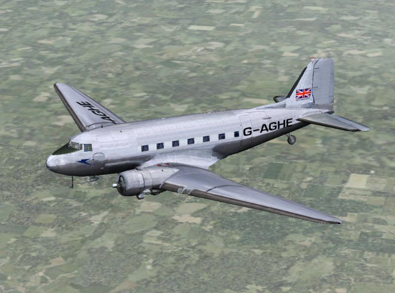Fs2002 Douglas Dc-3 British Overseas Airways G-Aghe A British Overseas Airways Dc-3 Dakota — 1