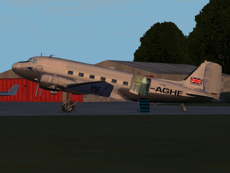 Fs2002 Douglas Dc-3 British Overseas Airways G-Aghe A British Overseas Airways Dc-3 Dakota