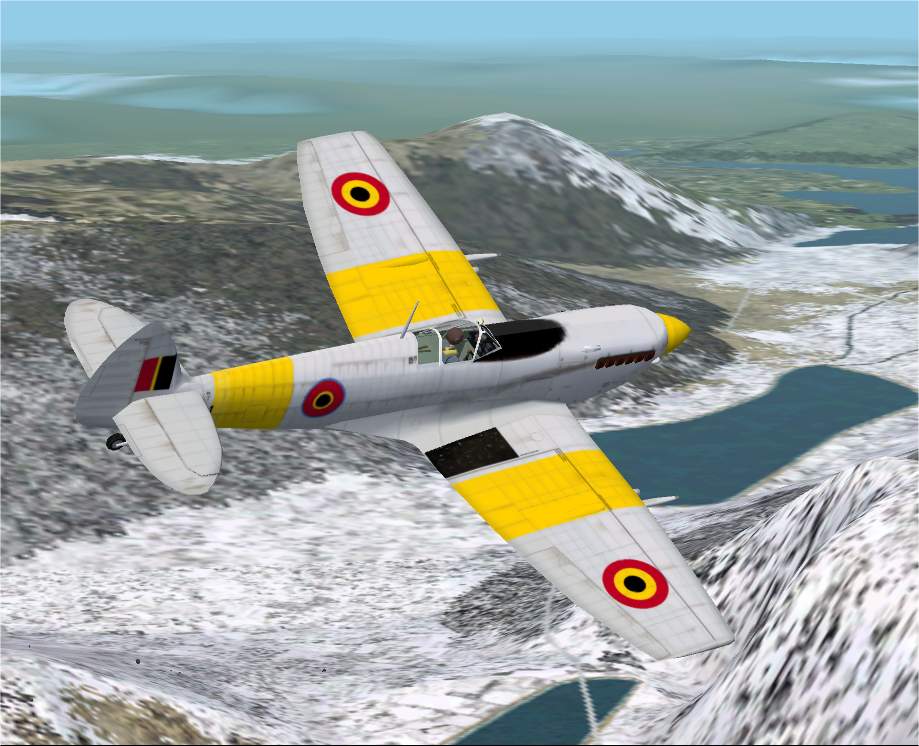 Fs2002 Supermarine Spitfire Mkix Of The Belgian Af Circa 1953-56