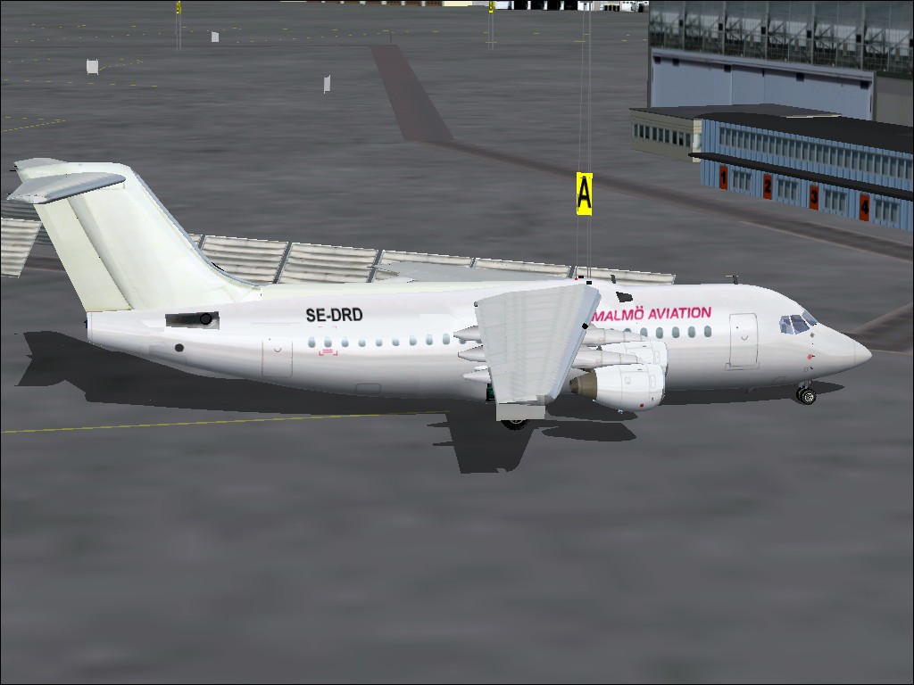 Fs2002 Malmo Aviation 146-200 X3 Repaints Of Malmo Aviations Aircrafts Se-Dra, Se-Drb And