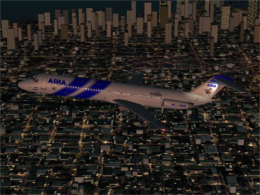 Fs2002 Asha - Douglas Dc9-51 Airsource Humanitarian Division