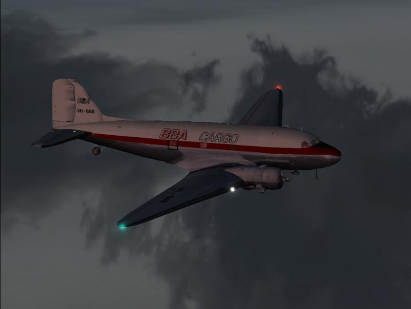 Fs2002 Douglas Dc-3 Bba Cargo Vh-Bab A Dc-3 In The Colours Of Bba Cargo, Registration Vh-B