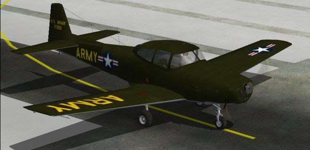 Fs2002 Pro Ryan Aircraft L-17B Navion Military Version Of The The North American/Ryan Navi