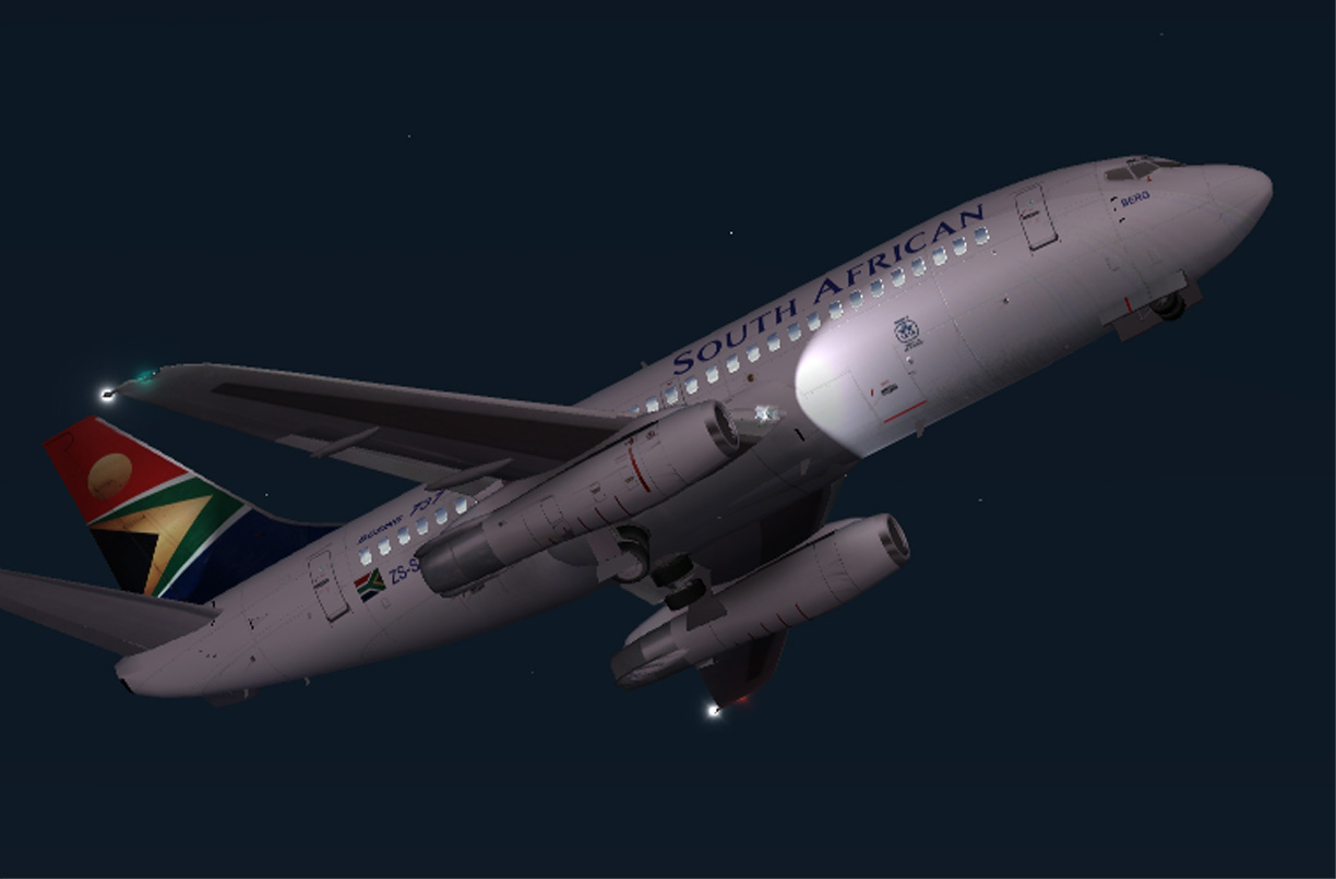 Fs2002 Yeodesigns Boeing 737-200V2 South African Airways Repainted By Samy Fay 2003 Commen