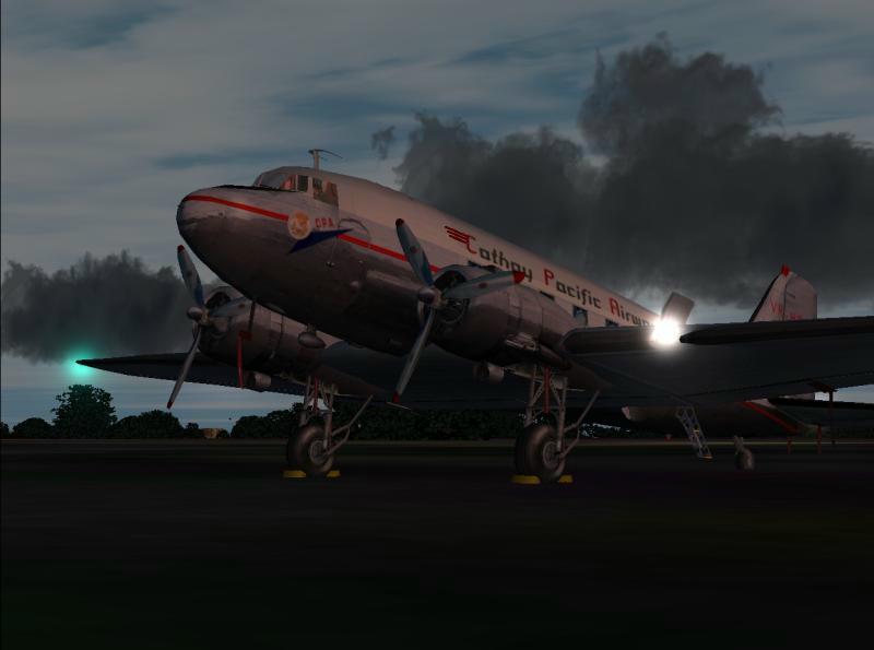 Fs2002 Douglas Dc-3 Cathay Pacific Nikki Vr-Hda The Dc-3 Nikki Was The Second Aircraft To