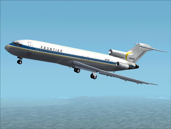 This Is A Textures Repaint Of Ffx/Sga Boeing 727 In The Colour Of Frontier