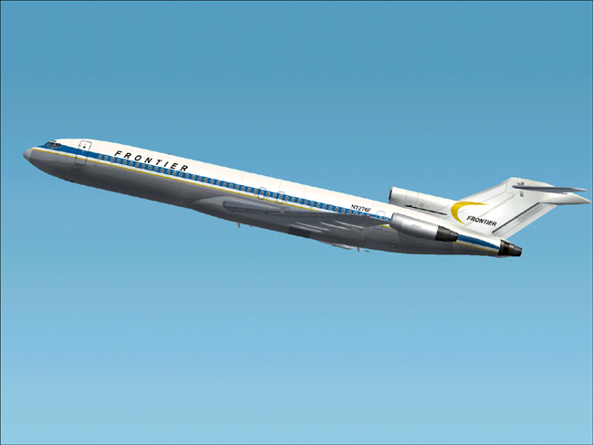 This Is A Textures Repaint Of Ffx/Sga Boeing 727 In The Colour Of Frontier
