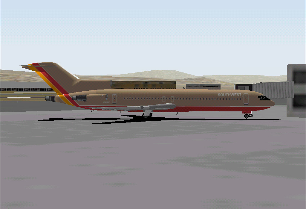 Fs2002 Southwest Airlines Boeing 727-200 Adv Aircraft Textures Repaint And Night Lighting