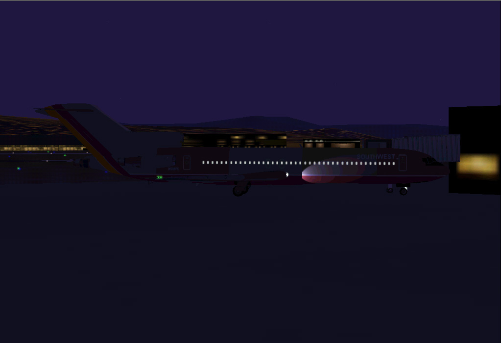 Fs2002 Southwest Airlines Boeing 727-200 Adv Aircraft Textures Repaint And Night Lighting