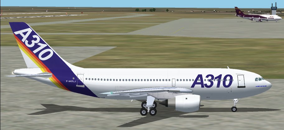 Fs2002 A310-203 House Colors Version 3 Gmax Airbus A310-203 In Demonstrator Livery