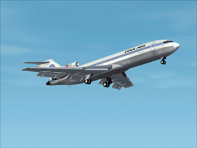 This Is A Textures Repaint Of Ffx/Sga Boeing 727-200 In The Colour Of Pan Am (Clipper Invi