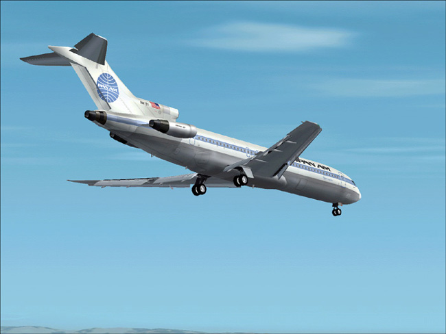 This Is A Textures Repaint Of Ffx/Sga Boeing 727-200 In The Colour Of Pan Am (Clipper Invi