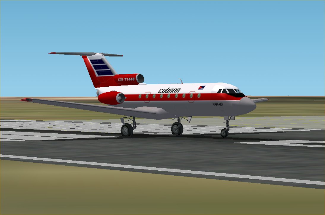 Cubana Textures For Yakolev Yak-40 Russian Regional Jetliner By Samdim