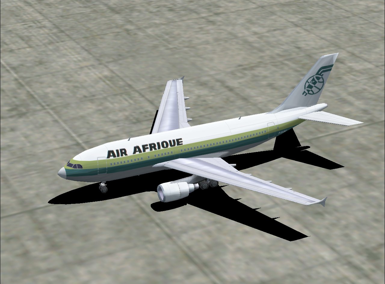 Fspainter Airbus A310-200Pw In Air Afrique Old Livery, Registration #F-Ojaf; And With 32-B