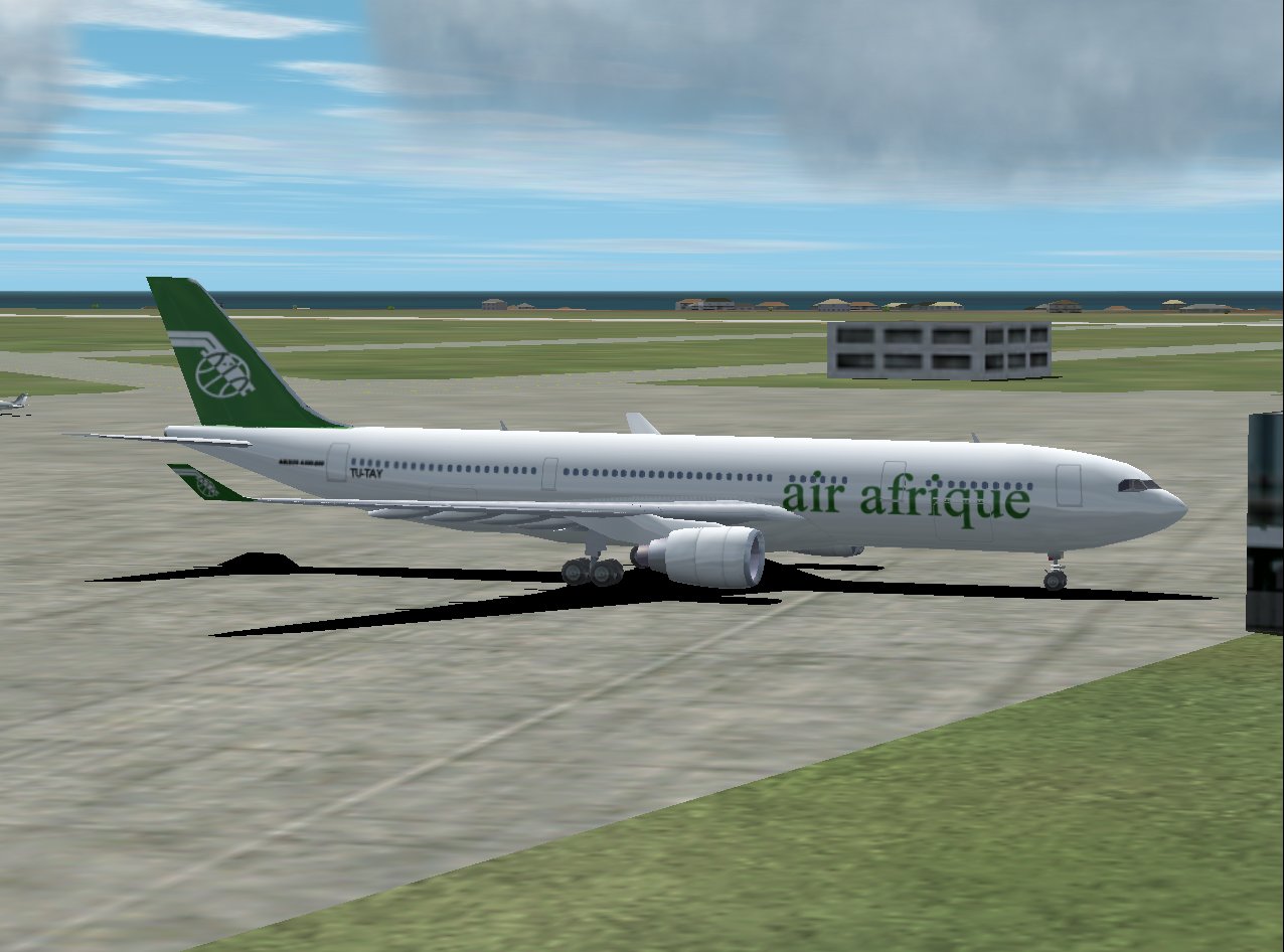 Fspainter Airbus A330-200Pw In Air Afrique New Livery, Registration #Tu-Tay; And With 32-B