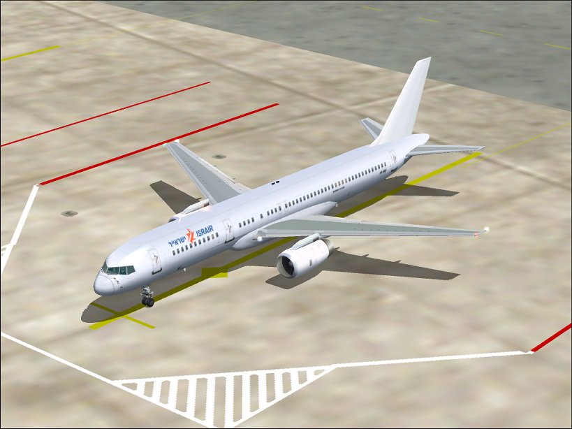 Fs2002 757-200 Israir Ifdg Gmax 757-200 V2 Textures Repaint To Israirs White Livery