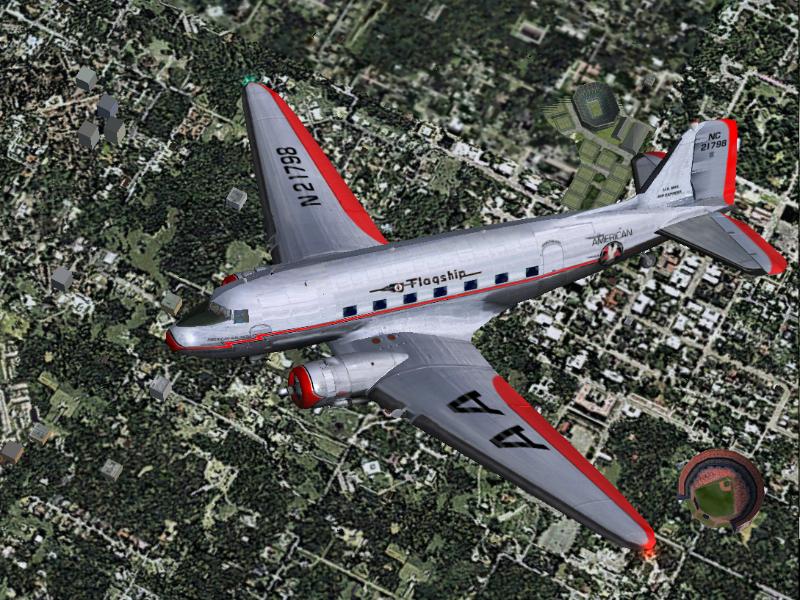 Fs2002 Douglas Dc-3 American Airlines Flagship Knoxville One Of The Most Beautiful Dc-3 Ai