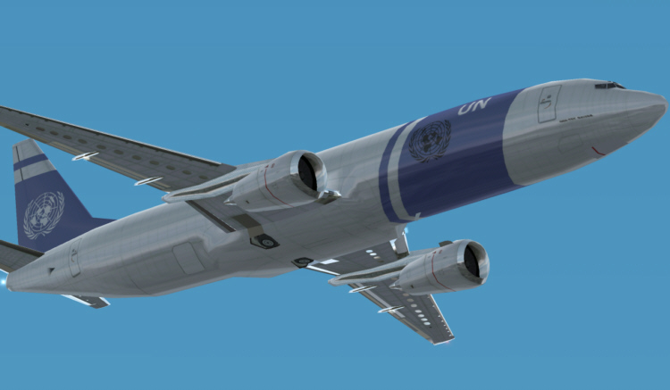 Fs2002 United Nations Pack 737-400, 747-400 And 777-300 Default Repaints In United Nations — 1