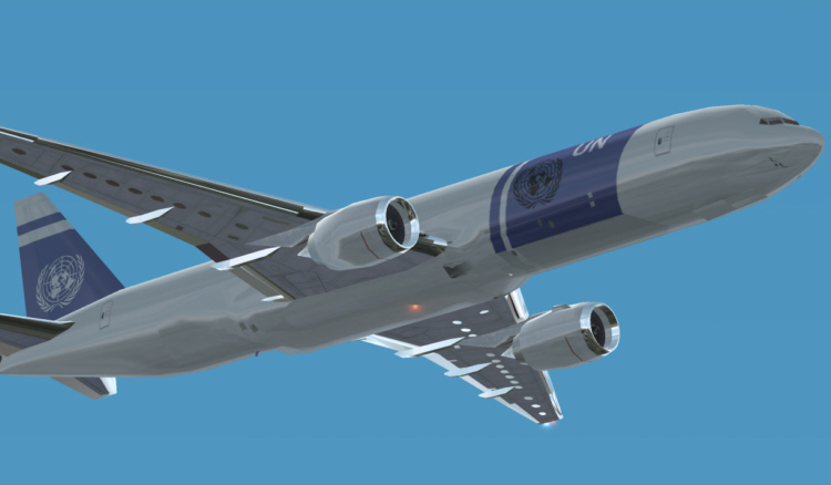 Fs2002 United Nations Pack 737-400, 747-400 And 777-300 Default Repaints In United Nations