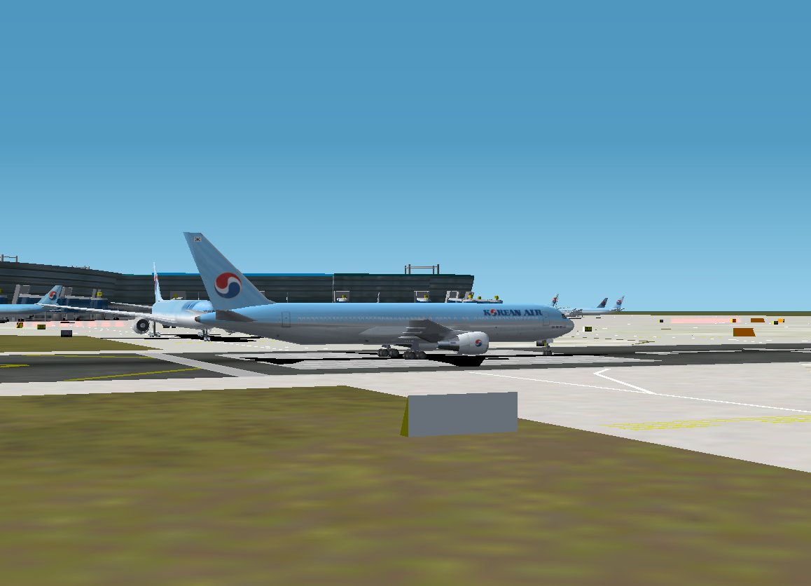Fsp Boeing 767-300 In Korean Airlines Airlines Livery, With 32-Bit Reflective Textures; Te