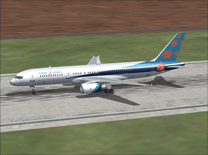 Fs2002 757-200 Israir Ifdg Gmax 757-200 V2 Textures Repaint To Israirs Full Livery