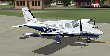 Fs2002 Textures Repaint Fsd Piper Seneca V The German Registration Number D-Gxpa Is Real