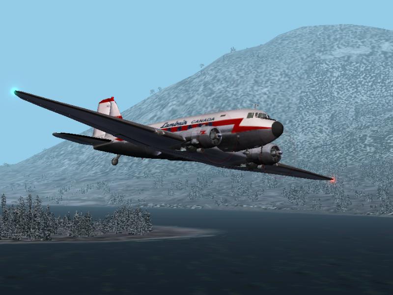 Fs2002 Douglas Dc-3 Lambair Cf-Dbj This Dc-3 Has A Well Documented History, Flying From Ka