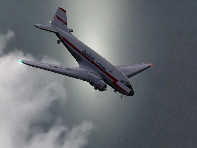 Fs2002 Douglas Dc-3 Lambair Cf-Dbj This Dc-3 Has A Well Documented History, Flying From Ka