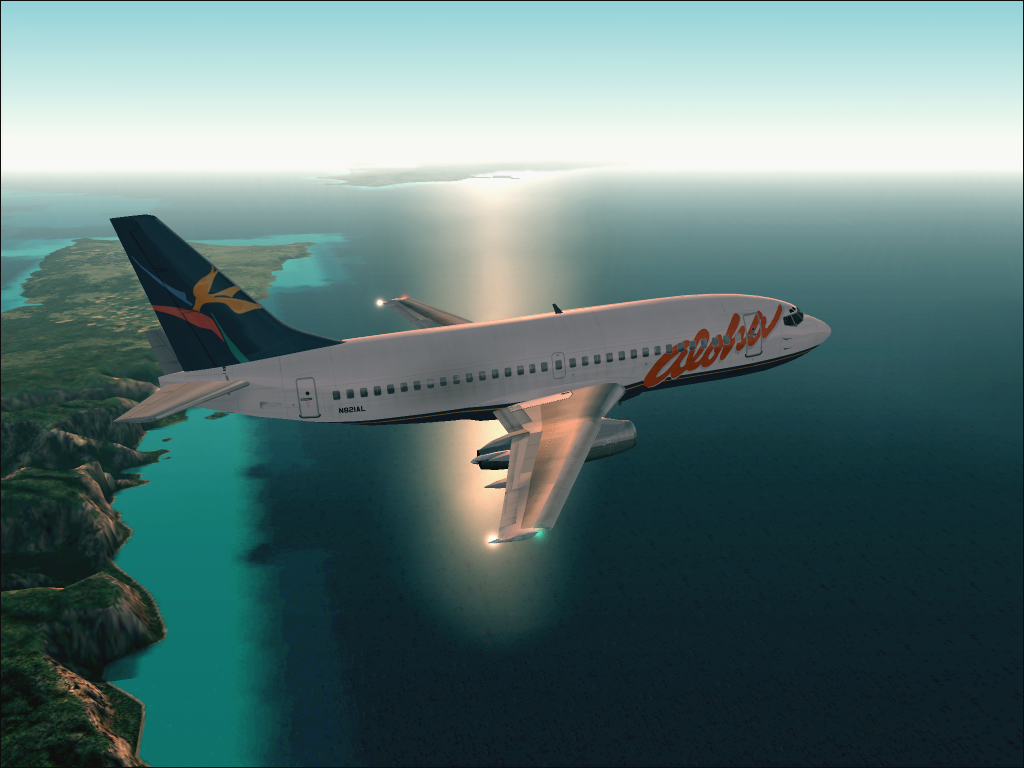 Flightfx / Stewart-Global Aircraft -Official Paint- Aloha Airlines 90S Scheme — 1