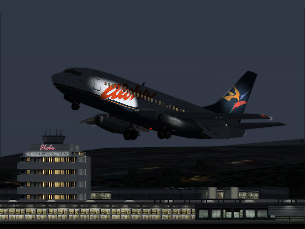 Flightfx / Stewart-Global Aircraft -Official Paint- Aloha Airlines 90S Scheme