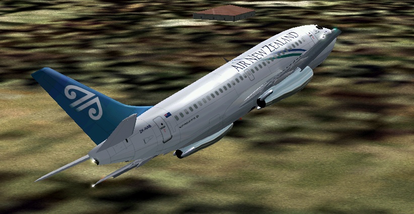 Fs2002 Air New Zealand 737-204 These Textures Represent The Final Livery Used While The 73