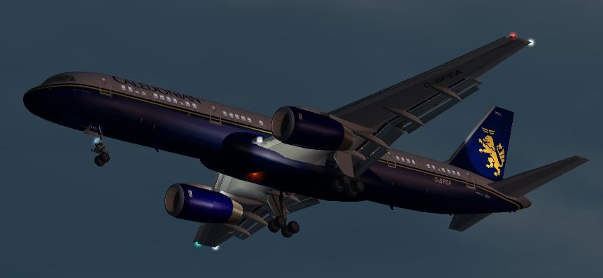 Fs2002 Boeing 757-236(Et) Caledonian Textures Repaint Of The Ifdg Gmax 757-200 In The Live