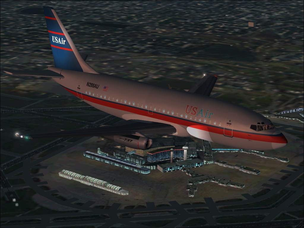 Flightfx / Stewart-Global Aircraft Boeing 737-200 Textures Repaint Of Us Airways N288Au