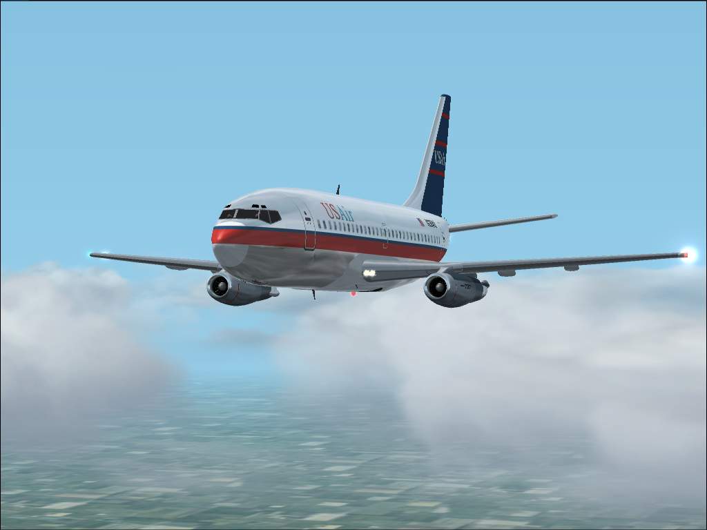 Flightfx / Stewart-Global Aircraft Boeing 737-200 Textures Repaint Of Us Airways N288Au