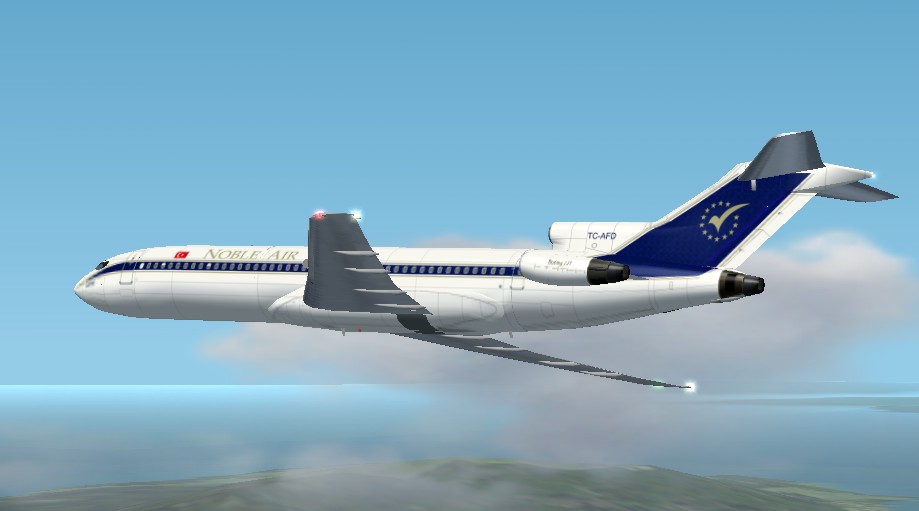 This Is A Textures Repaint Of Flightfx/Sgair Boeing 727 In The Colour Of Turkish Noble Air