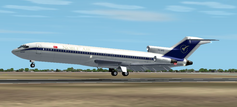This Is A Textures Repaint Of Flightfx/Sgair Boeing 727 In The Colour Of Turkish Noble Air