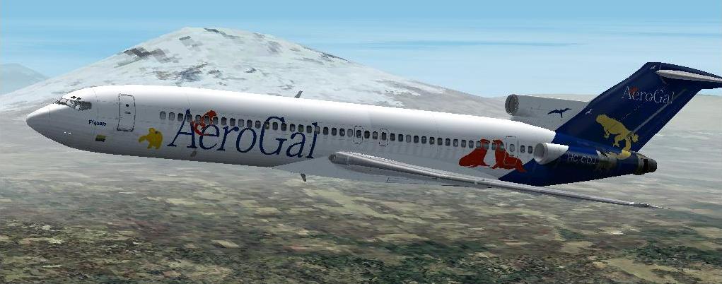 Fs2002 Aerogal B-727-200 Hc-Cdj Aerogal Is An Ecuadorian Regional Airliner Based In Quito