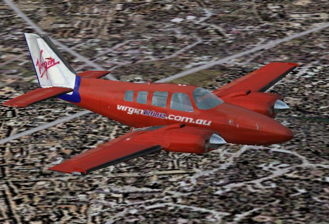 A Quick And Simple Repaint Of The Default Baron In Qantas Colours By Luka Kerin