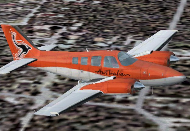 A Quick And Simple Repaint Of The Default Baron In Qantas Colours By Luka Kerin