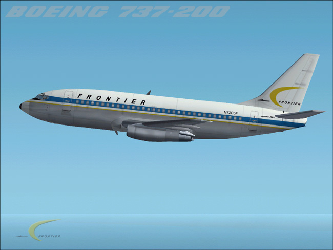 This Is A Textures Repaint Of Ffx/Sga Boeing 737-200 In The Colour Of Frontier, Old Colour — 1