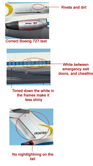 This Is A Update For The Boeing 727-200 In The Colours Of Frontier (Ffx727Hw.zip)