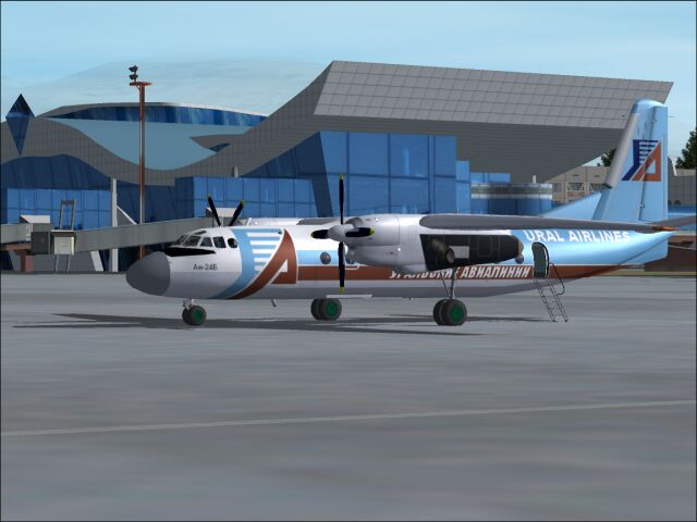 This Is The Textures Repaint Of Dmitry Samborsky An-24B (Light) In Ural Airlines Livery