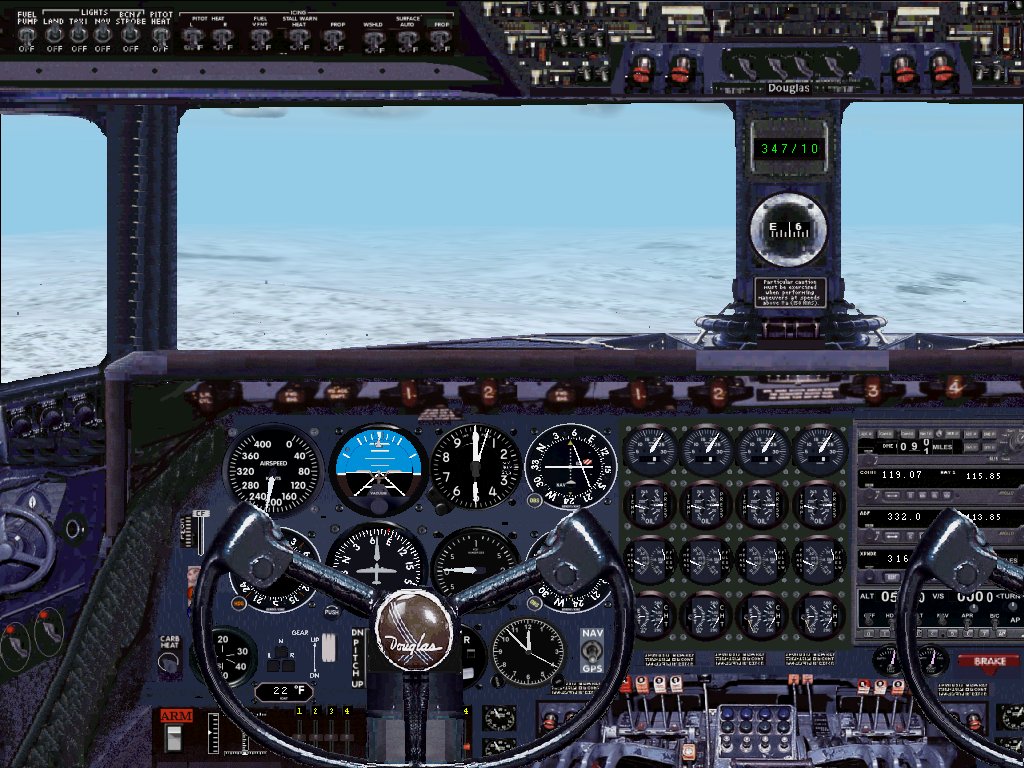 Fs 2002 Douglas C-54 Val-U-Prop Plane And Panel By James Underwood From The Original Work — 1