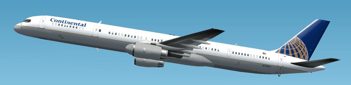 Thanx For Downlaoding My Textures Repaint Of The Ifdg B757-300 In Continental Airlines Liv